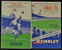 1949 and 1950 FA Cup Final Football Programmes at Wembley includes 1949 Leicester City v