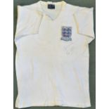 1961 England u23s worn match shirt no.10 Les Allen of Tottenham Hotspur only international