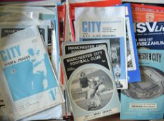 Selection of Manchester City football programmes from 1960s onwards includes 1970/80s, plus some