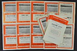 Selection of Workington FC home programmes to include 1963/1964 (12) incl. Bradford City, Halifax