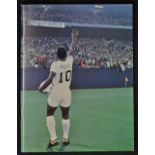 1977 Cosmos v Santos Football Programme Pele's last game date 1st October Giants Stadium New Year in