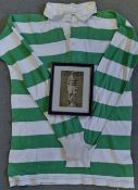 1951 Scottish Cup Final match worn Celtic shirt belonging to Charlie Tully. Comes with a framed