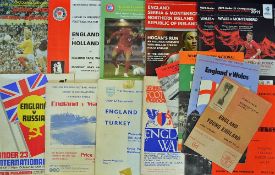 Selection of 1970s to Modern International Football Programmes includes teams such as England,