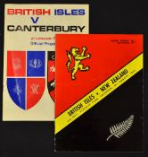 2x 1966 British Lions tour to New Zealand rugby programmes to incl 2nd Test v New Zealand played