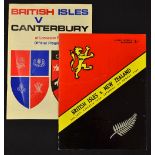 2x 1966 British Lions tour to New Zealand rugby programmes to incl 2nd Test v New Zealand played