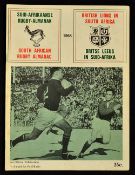 1968 British Lions rugby tour to South Africa - Official South African Rugby Almanac with original