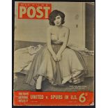 1952 Picture Post-dated 5 July featuring Manchester United v Tottenham Hotspur in the USA (