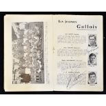 1961 France v Wales signed rugby programme - played on March 25 in Paris signed by 14 members of the