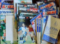 Collection of Blackburn Rovers 1960s Onwards Football Programmes with a good content of 1970s and