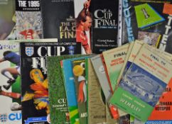 Selection of FA cup final football programmes to include 1958, 1960, 1963, 1964, 1965, 1966, 1967,