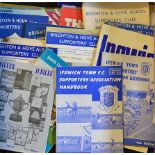 Collection of football club handbooks to include Brighton & Hove Albion 1960/1961, 1964/1965, 1965/