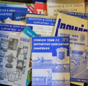 Collection of football club handbooks to include Brighton & Hove Albion 1960/1961, 1964/1965, 1965/