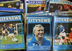 1970s Onwards Leicester City Football Programme Selection includes predominantly home matches,