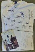 Leeds United retro 1971 European Cup Shirt as issued by TOFFS and Co. fully autographed by the