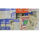 Selection of 1950s Football Programmes to include Bolton Wanderers v Huddersfield Town 1953/54,