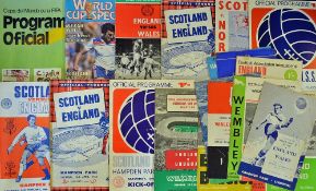 Assorted International Football Programmes 1960s Onwards predominantly 1960s includes England,