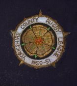 1950/51 Yorkshire County Rugby Leagues players blazer crest - awarded to Derek Turner
