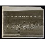 Rare 1924 Olympic Games Rugby Match, Paris press photograph - France v U.S.A played on 18 May 1924