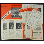 Selection of Workington FC home match programmes to include 1961/1962 Doncaster Rovers 1963/1964