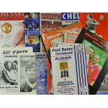 Collection of testimonial/benefit match programmes covering many clubs including Everton, Chelsea,