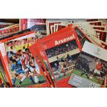 Collection of Arsenal home football programmes from 1960's onwards varied choice with interesting