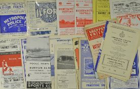 Selection of Non-League football programmes to include 1948/49 Gainsborough Trinity v Grimsby