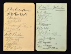 Rare 1906 South Africa rugby team autographs - from the first ever rugby tour to the U.K/ northern