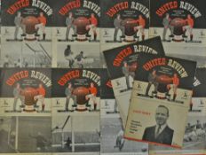 1948/1949 season Manchester United home programmes v Derby County, Blackpool, Huddersfield Town,