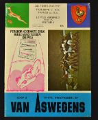 1975 South Africa v France rugby programme - 2nd test played at Loftus Versfeld Pretoria on 28