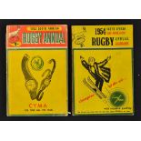 2x early 1950's South Africa Rugby Annual Yearbooks - to incl 1953 and 1954 both ibn their