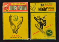 2x early 1950's South Africa Rugby Annual Yearbooks - to incl 1953 and 1954 both ibn their