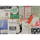 Selection of 1960s onwards Friendly Match Football Programmes to include 1965 Tranmere Rovers v