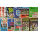 Assorted Football Programmes with Tickets 1960s Onwards to include England v 1963 Rest Of The World,