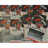 Collection of Manchester United home match programmes to include 1959/1960 (18), 1960/1961 (9),