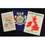 3x 1959 British Lions tour to New Zealand rugby programmes - to incl Manawatu - Horowhenua, v