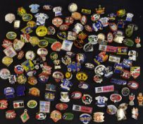 Large collection of Rugby League brass and enamel modern pin badges - to include South Africa,