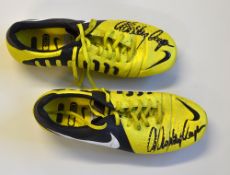2013 Pair of Nike CTR 360 signed rugby match worn boots by Adam Ashley Cooper (Bordeaux and