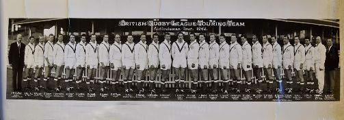 1962 British Rugby League Touring Team - Australasian Tour 1962 official team photograph - panoramic