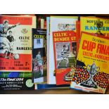 Collection of Scottish Cup Final football programmes also Scottish League Cup Finals, also