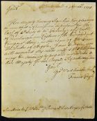 1714 War of Spanish Succession Secretary of States Copy of Letter appointing George Hamilton The