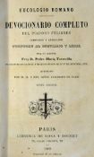 Devocionario Completo [Complete Devotion] Book - Eucologio Romano 1869 Paris, 6th edition, with CA