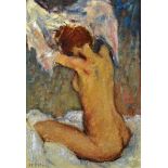 Moroney, Ken (b.1949) Original Painting Nude Lady oil on canvas, signed under Ken Moroney's