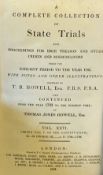 1819 Complete Collection of State Trials Book by T.B. Howell, with 1867 William Duke of Bedford