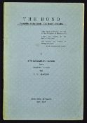 India - Mahatma Gandhi and Jewish Holocaust Nazis Publication 1939 a scarce publication 'The Bond'