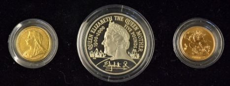 1900-2000 Queen Elizabeth the Queen Mother 'Royal Birthday' Coin Collection Royal Mint contains 1990