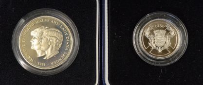 1981 Silver Crown of H.R.H. Prince of Wales & Lady Diana Spencer appear in good condition,