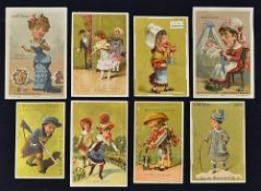 Selection of 1870-1890s French Merchandising Cards largely correlating to Lyon, varying sizes, all