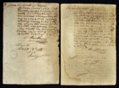 Cuba - Slavery Manumission Manuscripts 1875 include two manuscripts notarized contents Slaves for