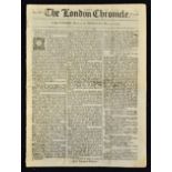 1769 The London Chronicle Newspaper date 02-04 May contents relate to New Observations on Italy