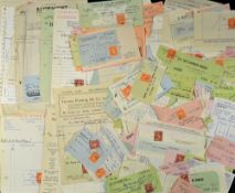Assorted Selection of Commercial Bills c1950s with some earlier examples, also includes a